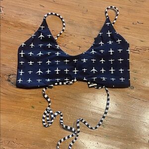 ✈️ Airplane Print Boys + Arrows bikini top